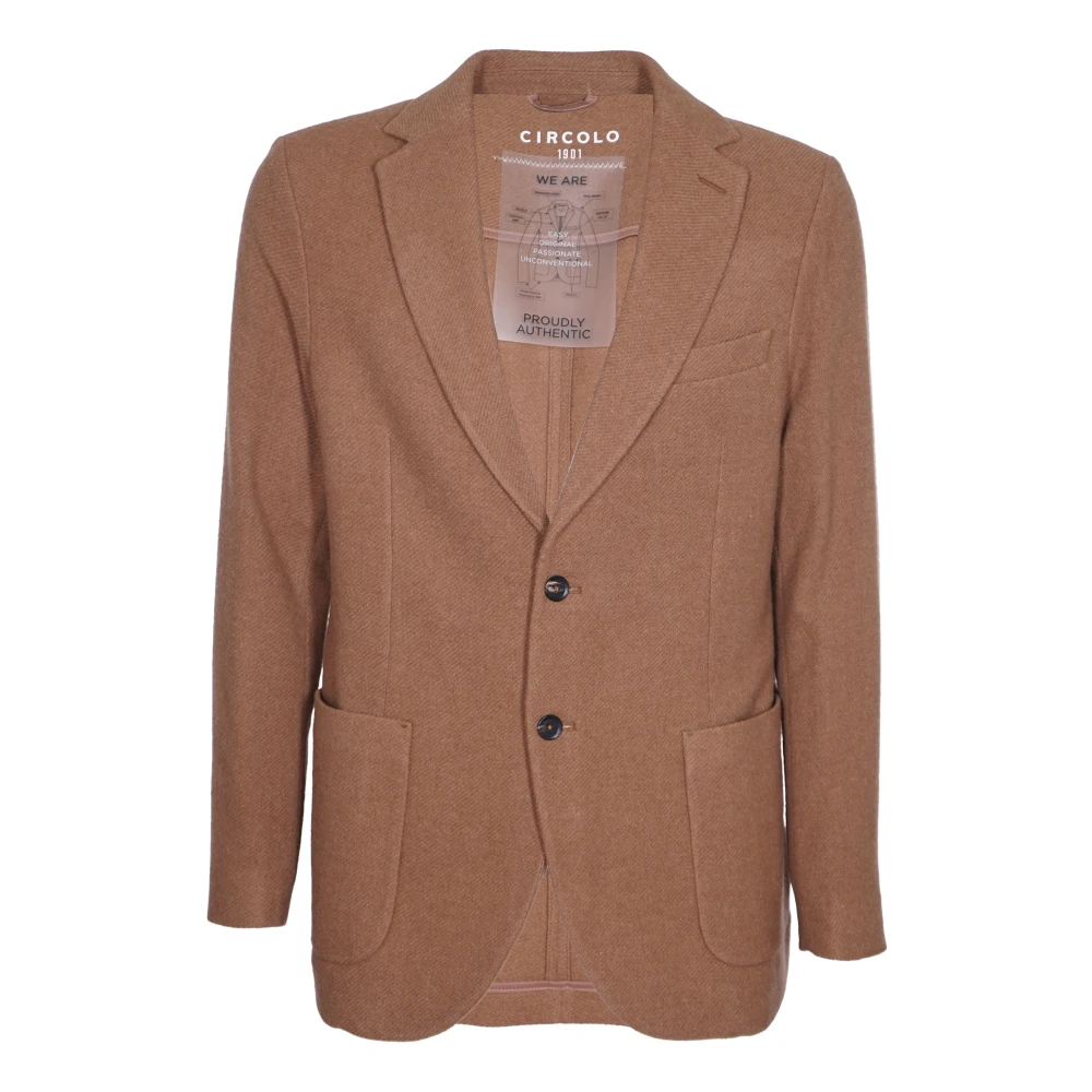 Circolo 1901 Stijlvolle Jassen voor Mannen Beige Heren