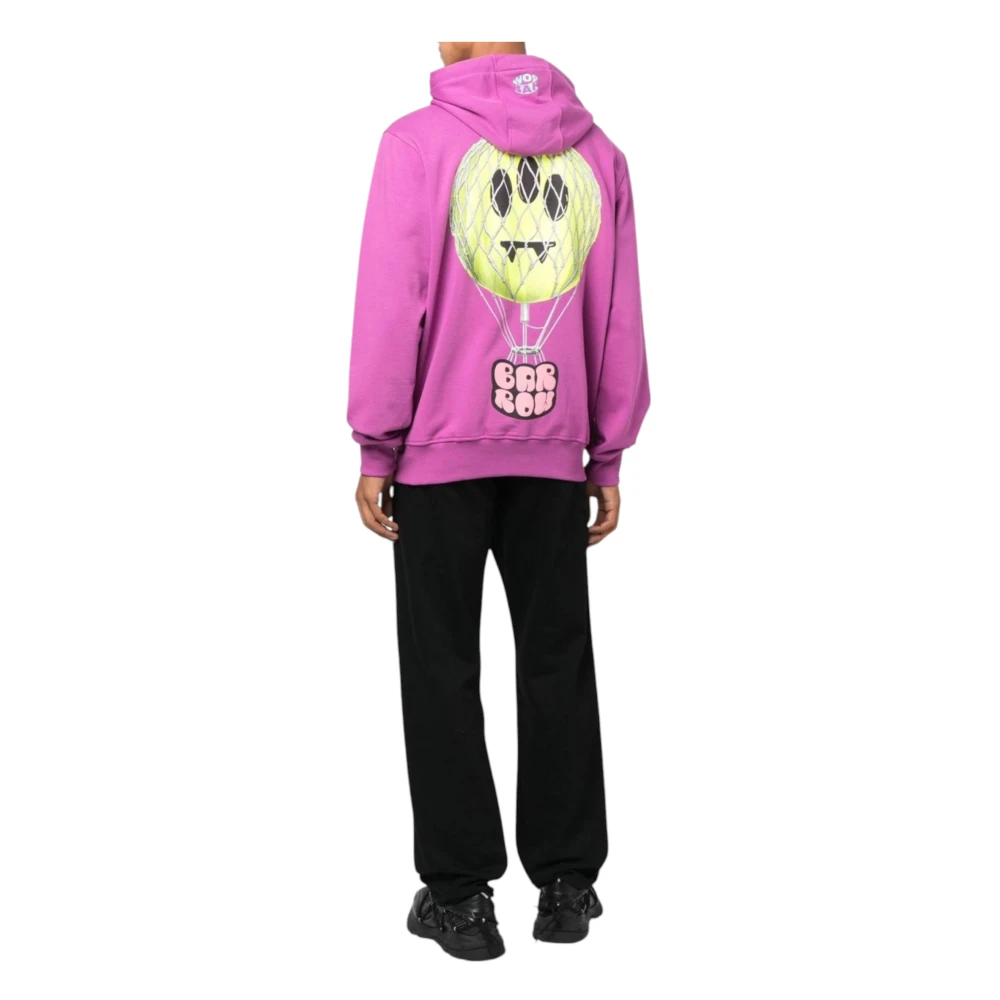 Barrow Unisex Hoodie Katoenmix Purple Heren