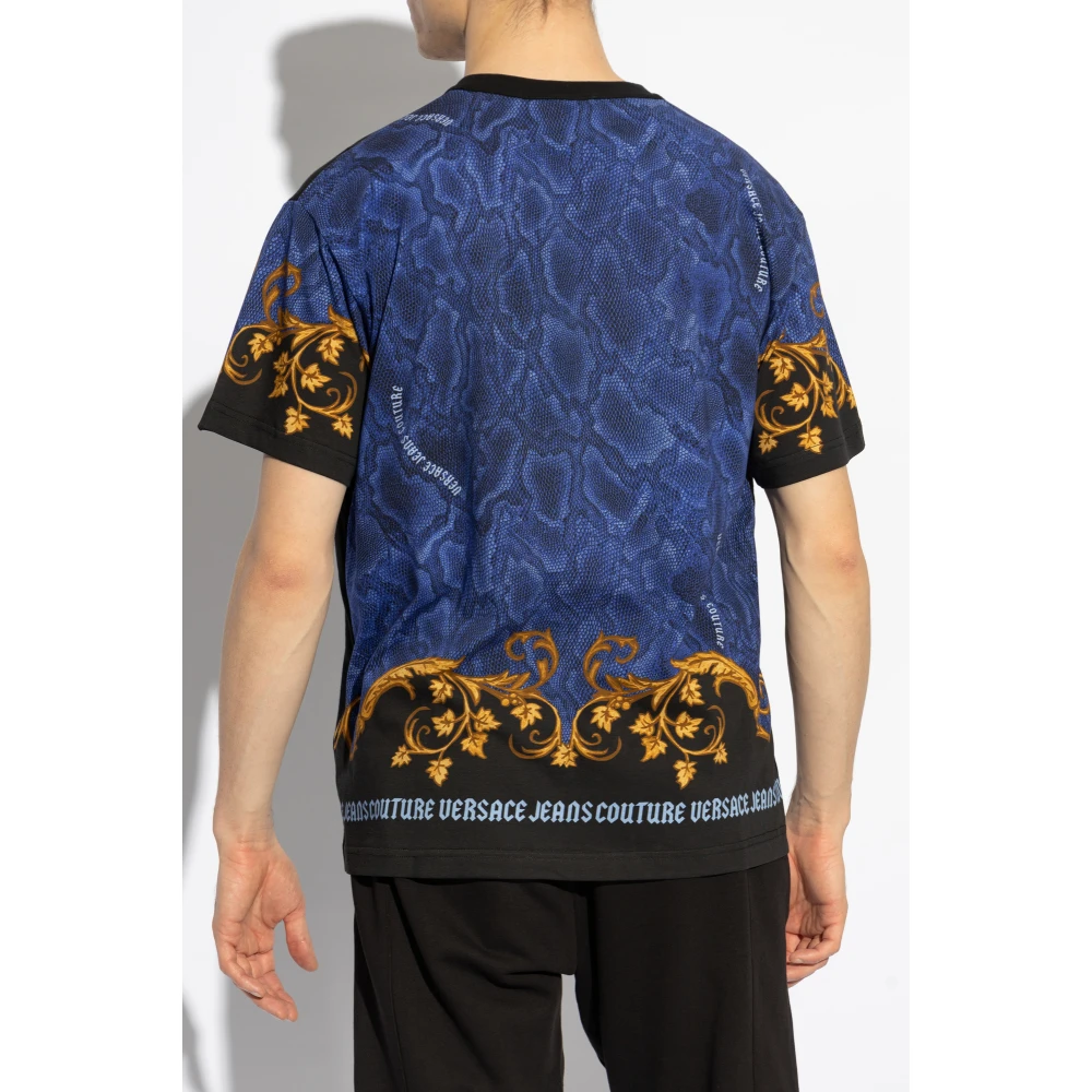 Versace Jeans Couture T-shirt met print Black Heren