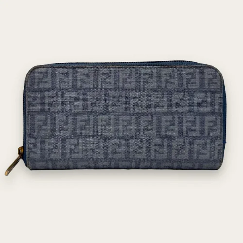 Fendi Vintage Pre-owned Canvas wallets Black Dames