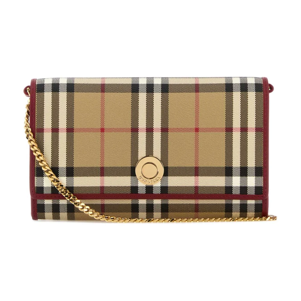 Burberry Women's Check Chain Wallet