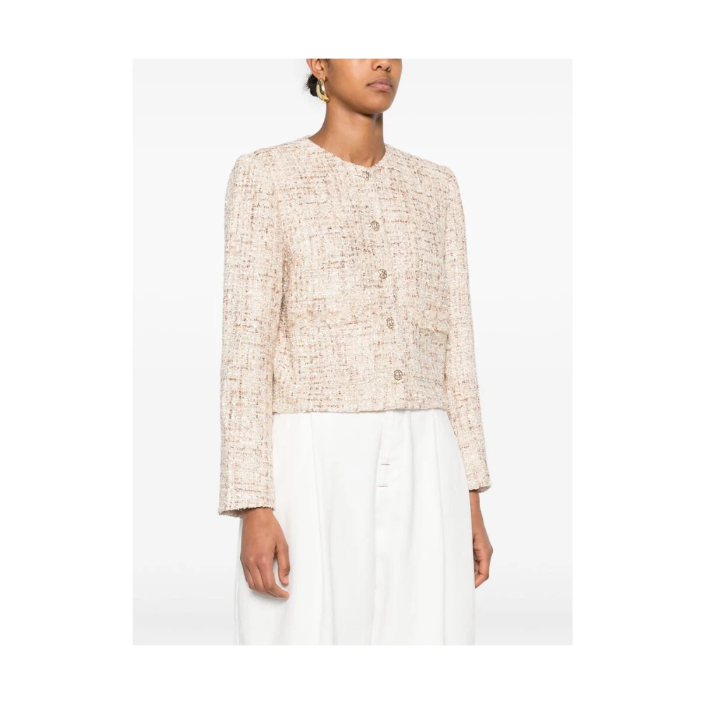 IRO Beige knoopsluiting buitenkleding met zakken Beige Dames