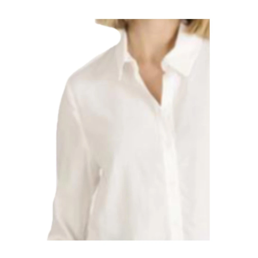 Naf Witte Lange Mouwen Overhemd White Dames
