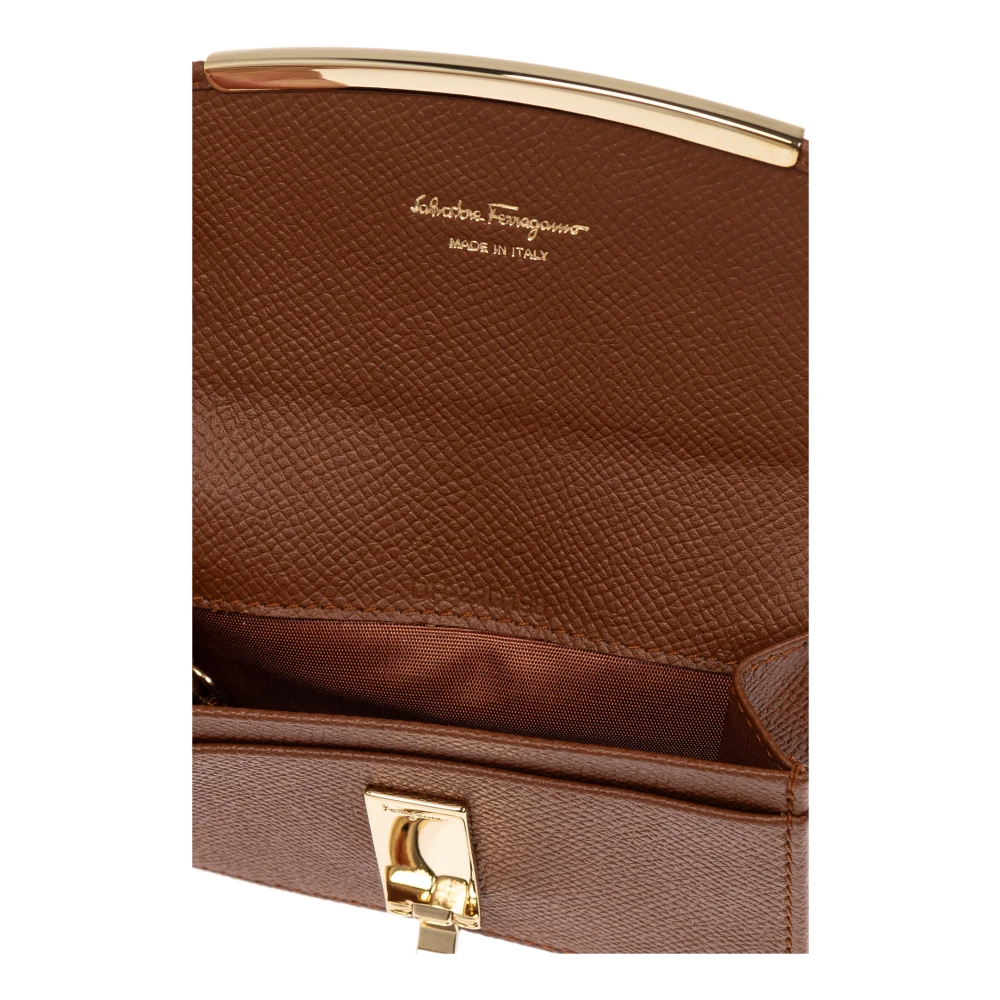Salvatore Ferragamo Leren hoes Brown Dames