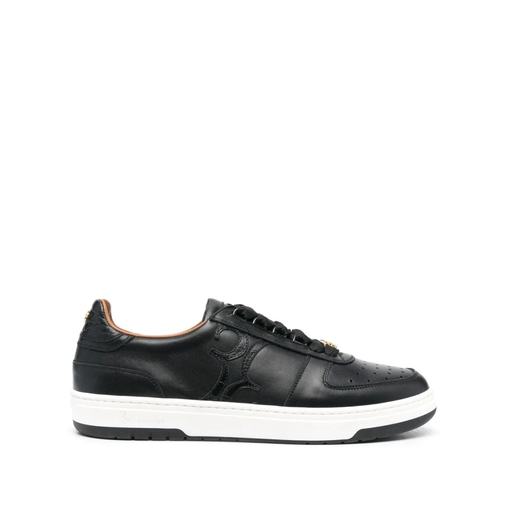 Billionaire Zwarte leren casual trainers sneakers Heren Schoenen