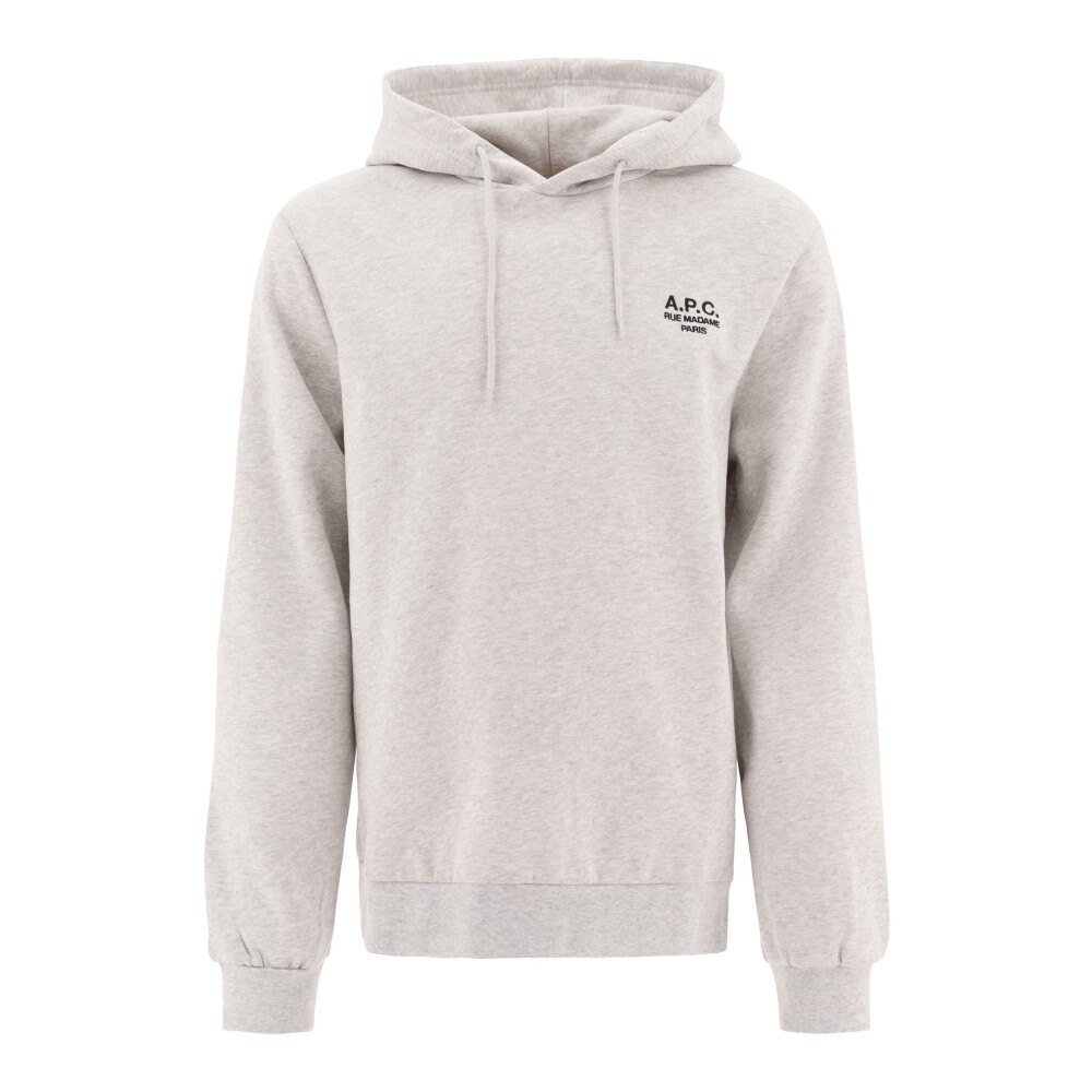 パーカー・フーディ A.P.C. SS25 Grey cotton sweatshirt (COHBXH27911 TPP) Sacai X A.P.C. Gray Hoodie Japan - Etsy