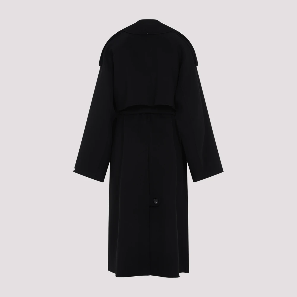 SPORTMAX Zwarte Fiore Jas Black Dames