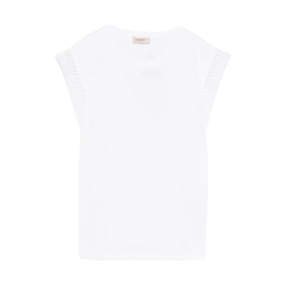Twinset Women's White Sleeveless Tops, M, T-Shirts And Polos