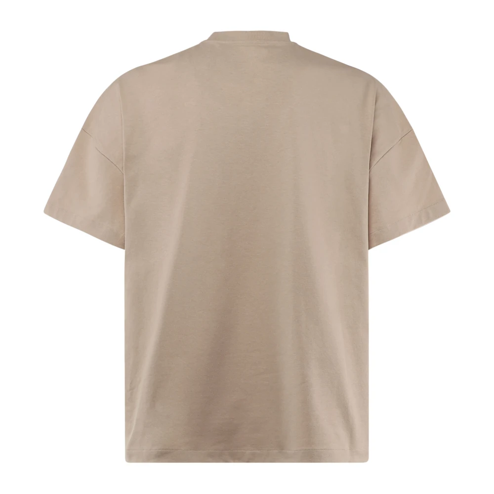 Jil Sander Zachte snit Logo Print T-shirts Sand Beige Heren
