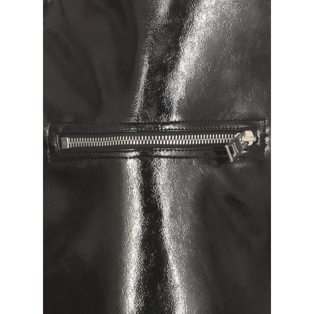 Msgm Zwarte Rok met Ritszakken Black Dames