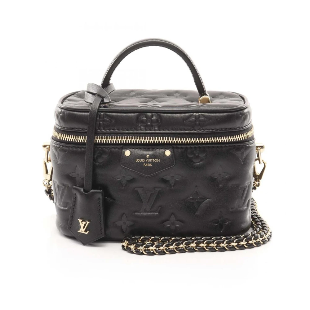 Louis Vuitton Vintage Women's Black Pre-Owned Monogram Empreinte Vanity Bag