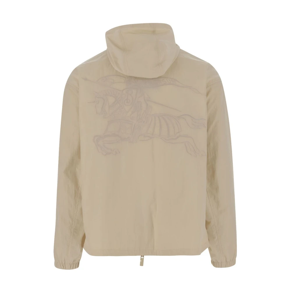Burberry Beige Hoodie met Ritssluiting Beige Heren