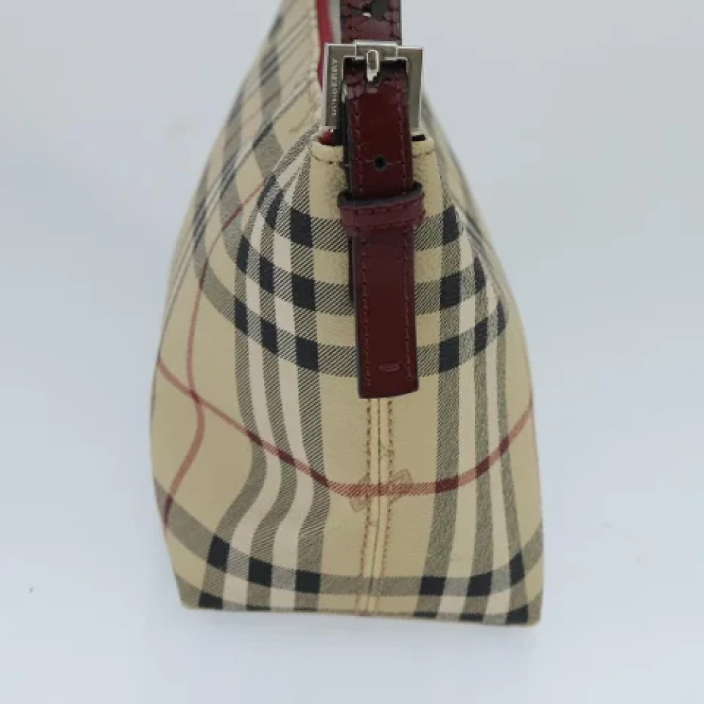 Burberry Vintage Pre-owned Leather shoulder-bags Beige Dames