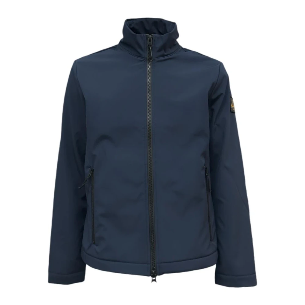 RefrigiWear Zenit Blauwe Jas met Logo op Mouw Blue Heren