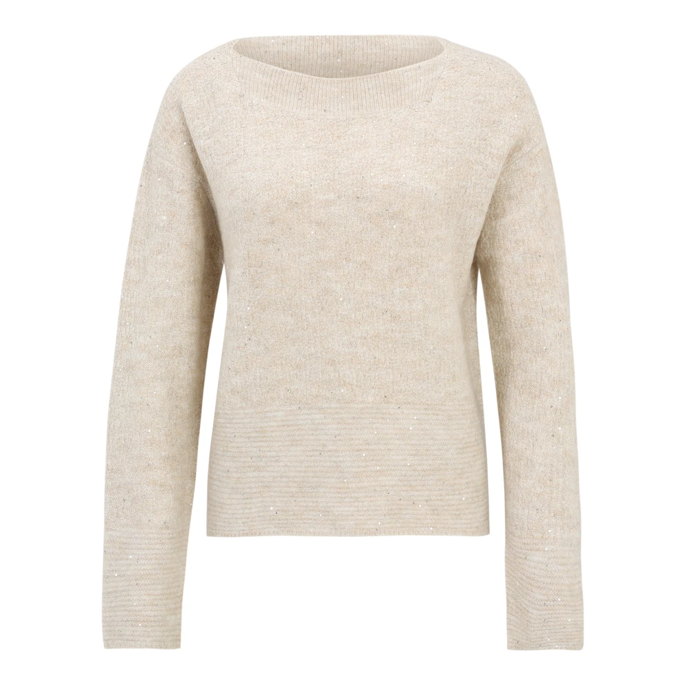 Betty Barclay Gebreide trui met Effectgaren Beige Dames