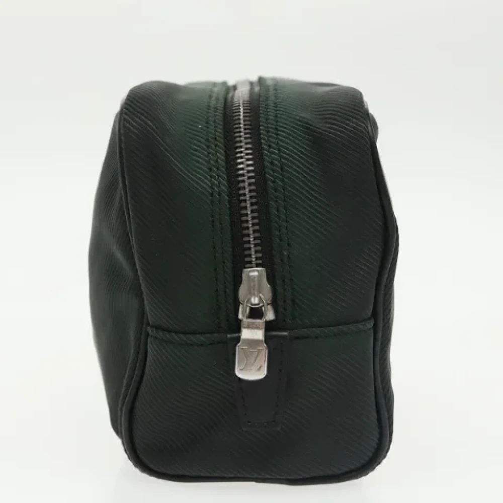 Louis Vuitton Vintage Pre-owned Leather clutches Green Dames
