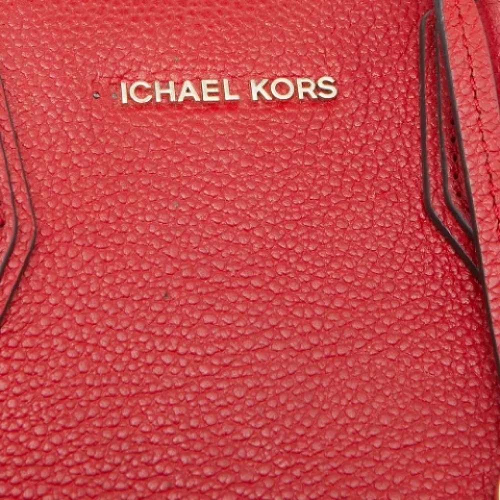 Michael Kors Pre-owned Leather totes Red Dames