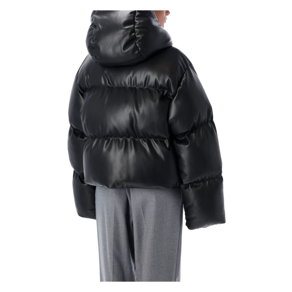 Stella Mccartney Zwarte Eco Nappa Donsjas Black Dames