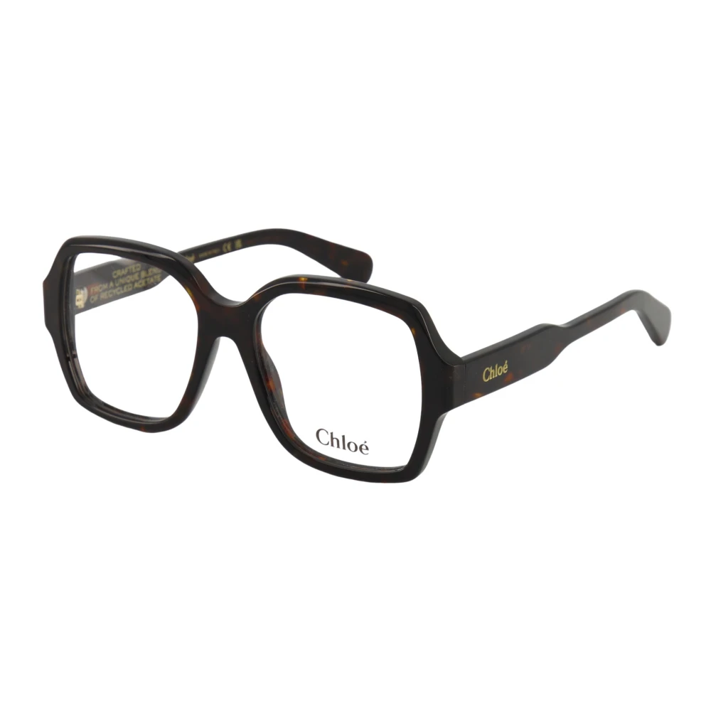 Chloé Vierkante Optische Tortoise Bril Brown Unisex