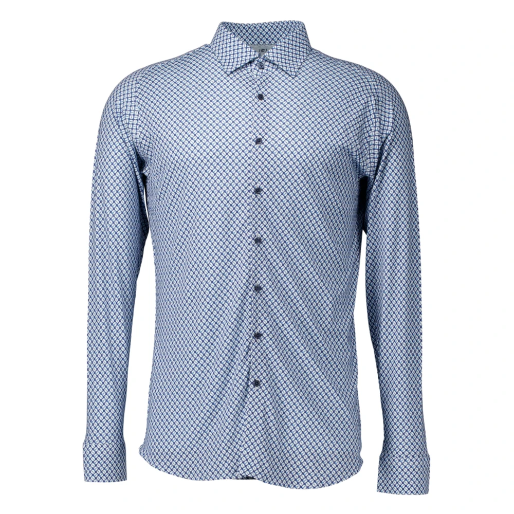 Desoto Blauw Overhemd met Lange Mouwen Kent Stijl Blue Heren