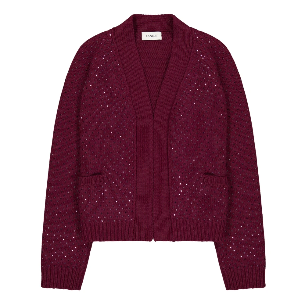 Laneus Cardigan Hotfix Red Dames