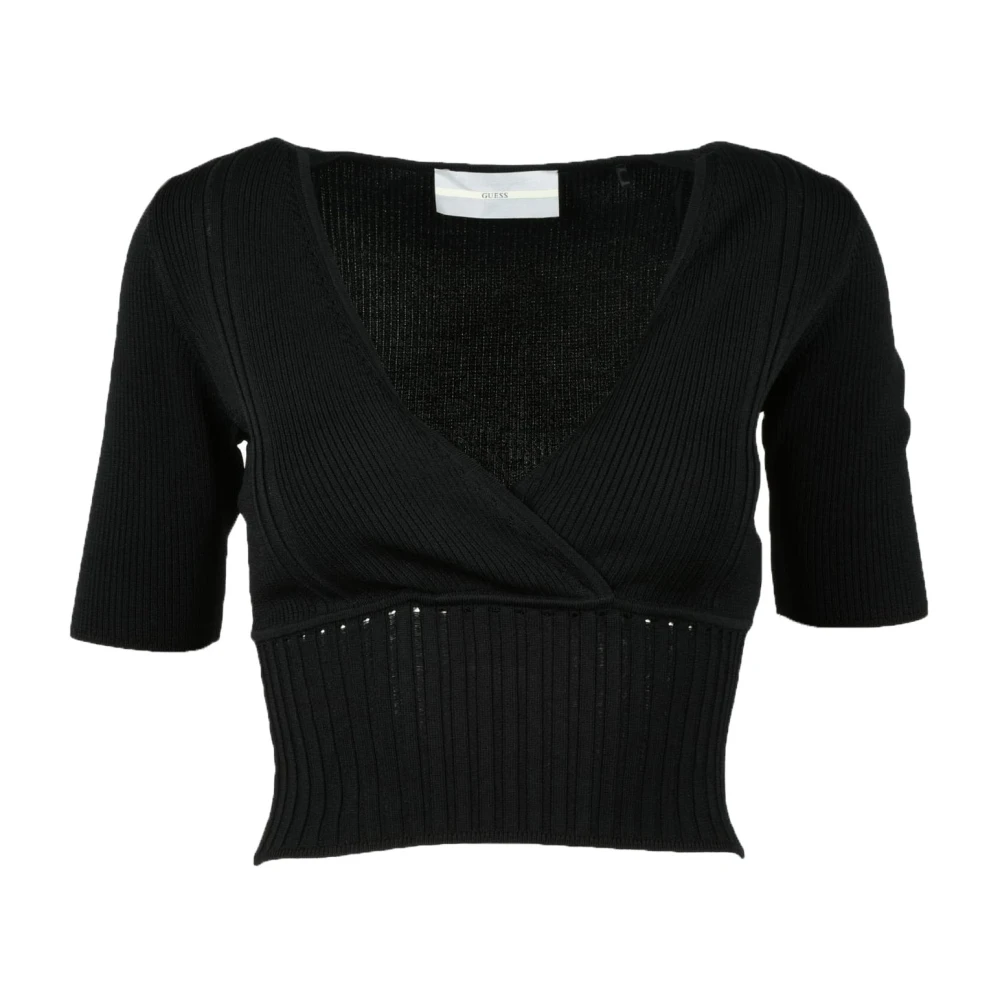 Guess Stijlvolle Gebreide Top Black Dames