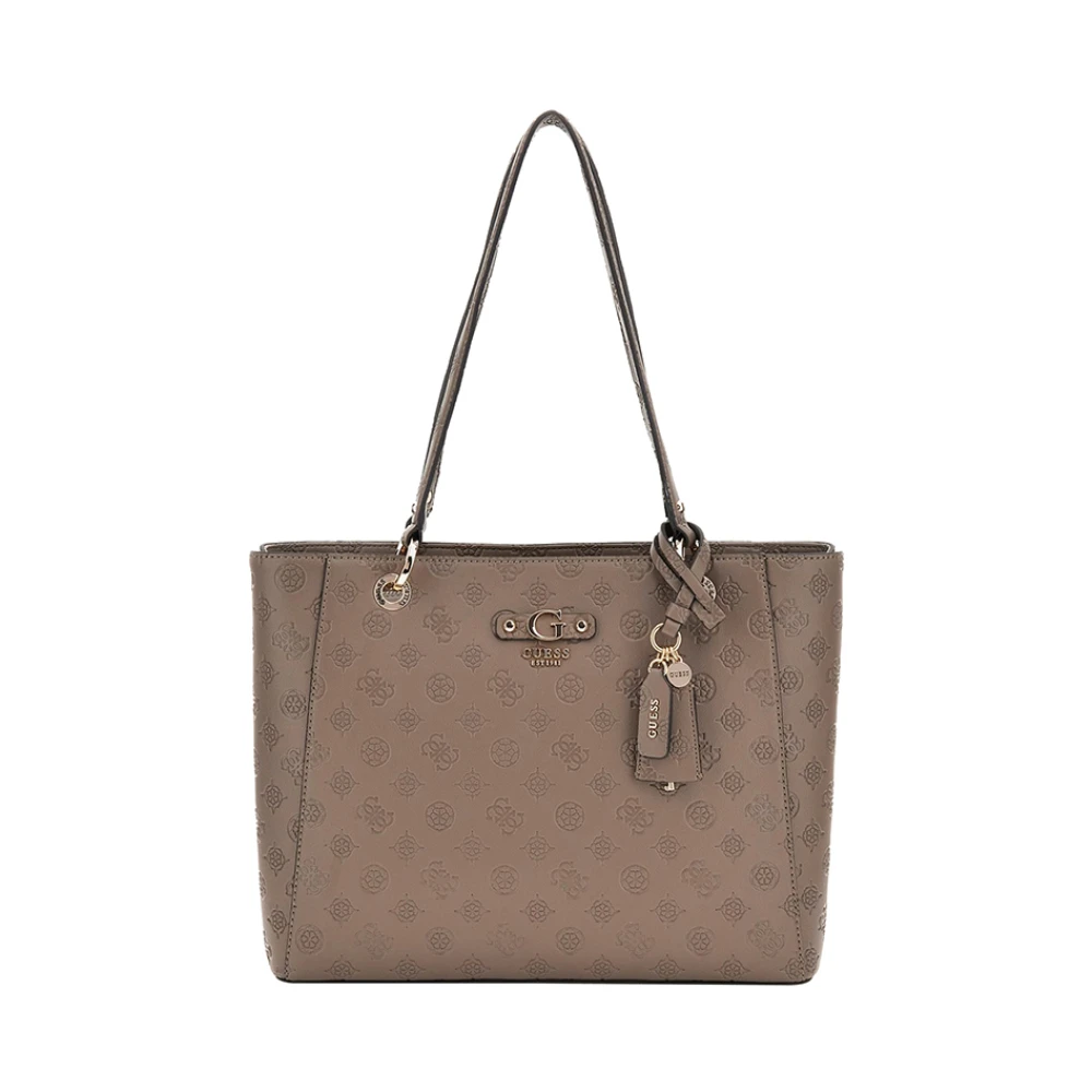 Guess Elegante Handtas in Grijs Synthetisch Leer Beige Dames