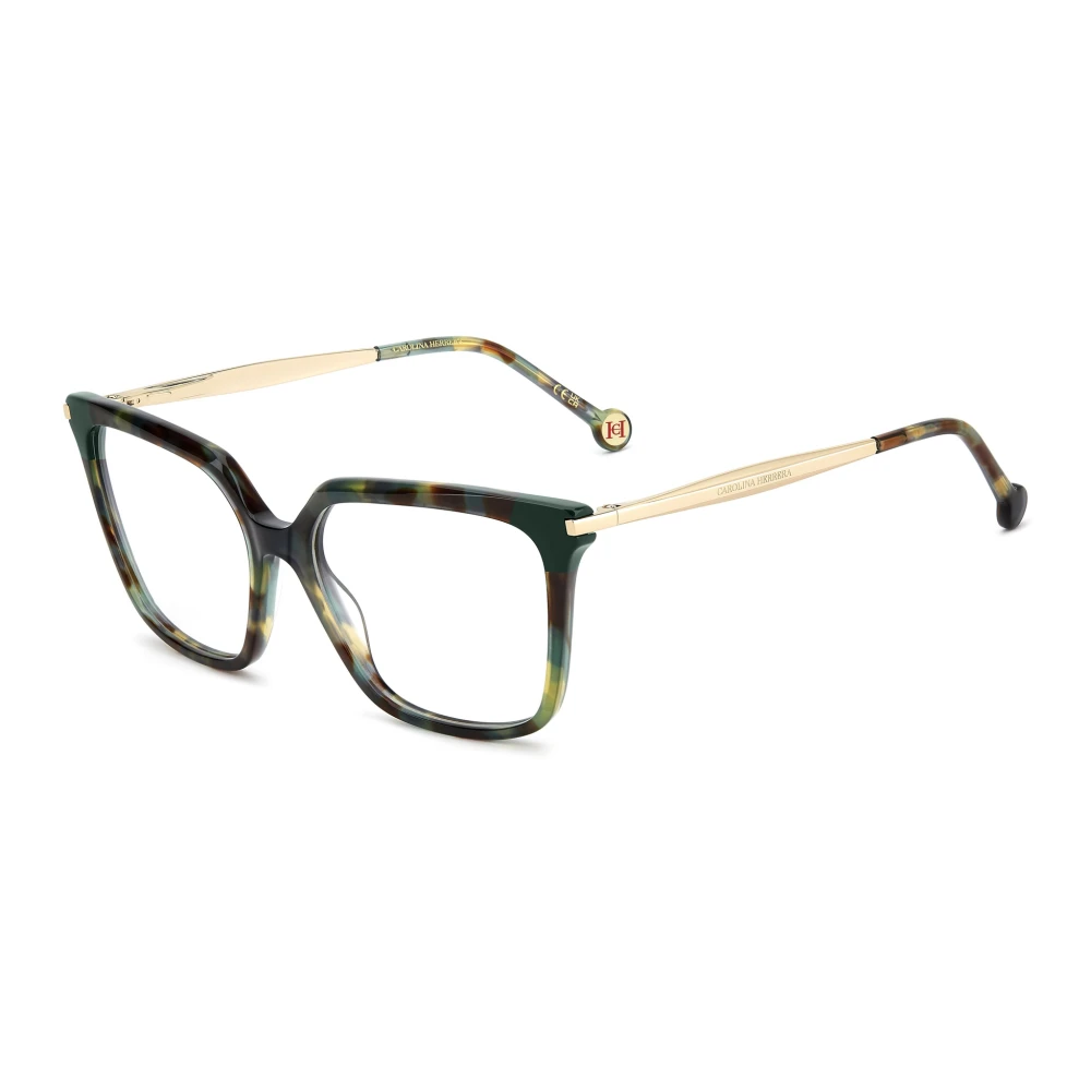 Carolina Herrera Women's Green Glasses, 54 Mm, Squared Eyeglasses