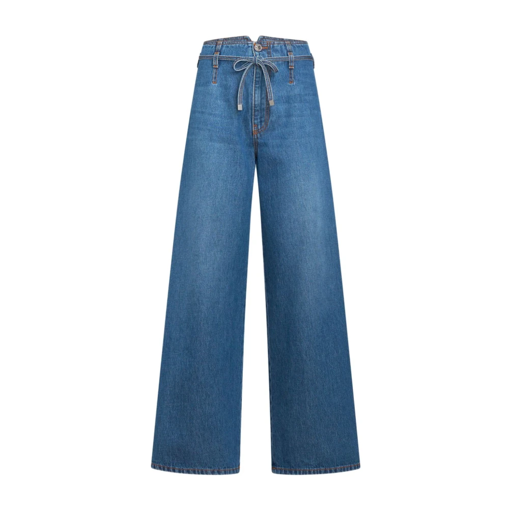 ETRO Wide Jeans Blue Dames