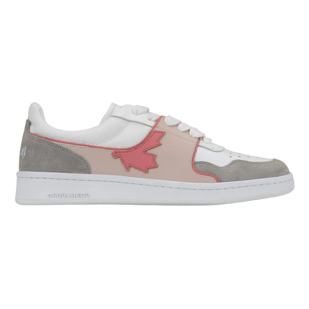 Dsquared2 Women's Multicolor Sneakers, 5 Uk, Leather Lace-Up Trainers For
