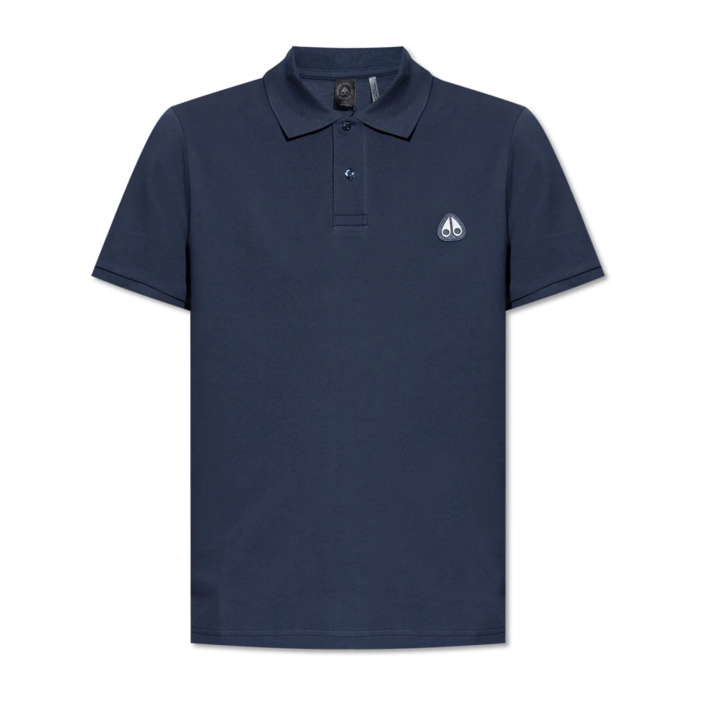 Moose Knuckles Polo Shirts Blue, Herr