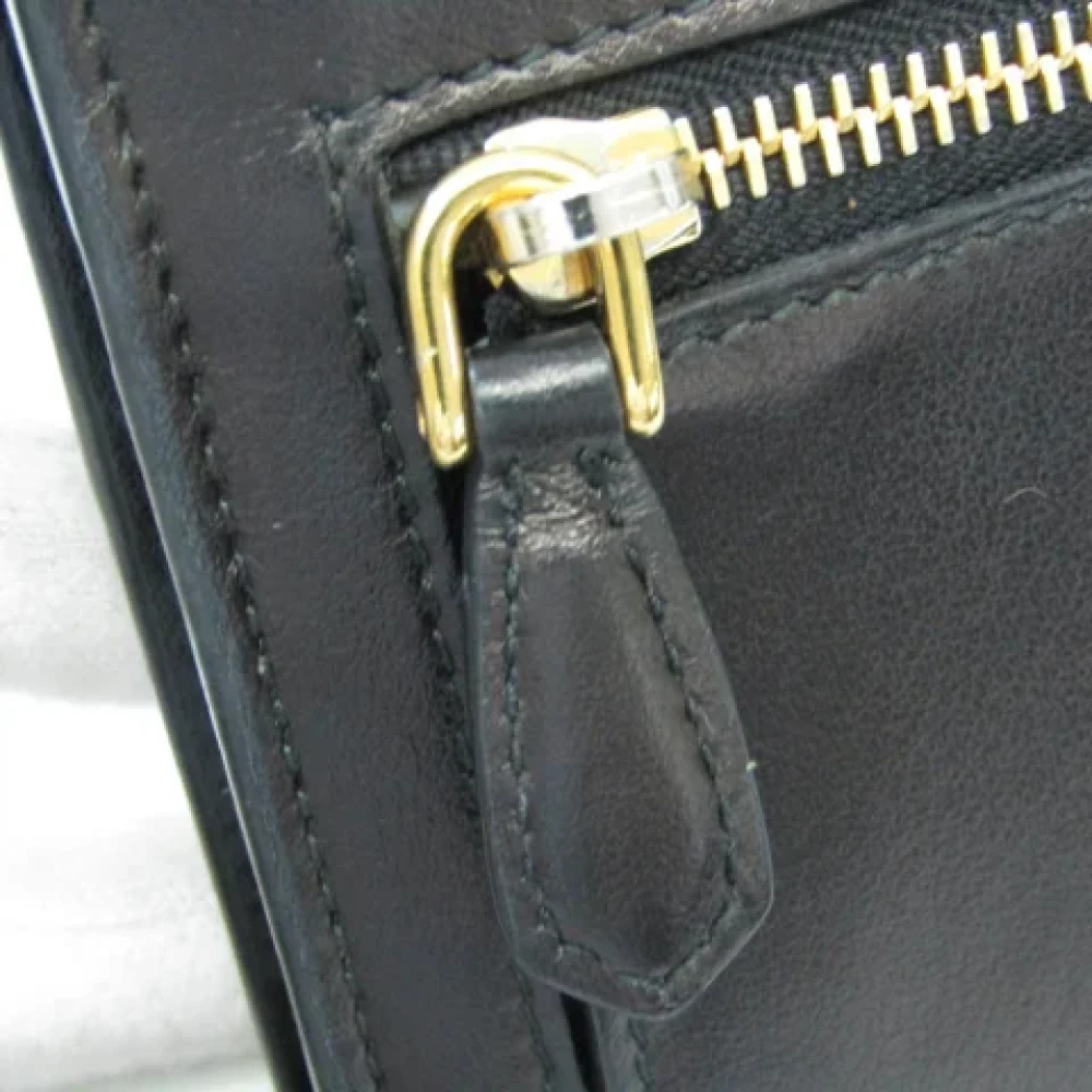 Prada Vintage Pre-owned Leather wallets Black Dames