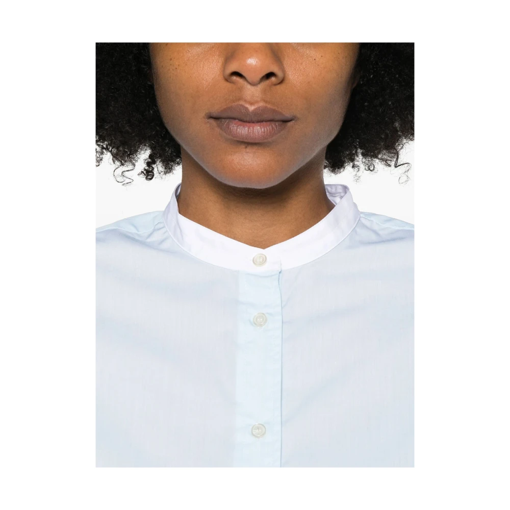 Soeur Elektrisch Blauwe Blouse met Plooien Blue Dames