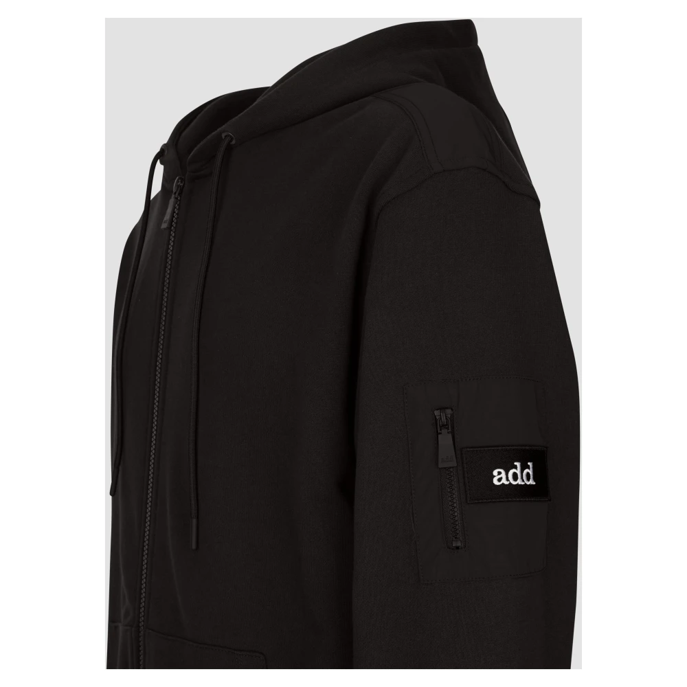 add Sweatshirt VAN Katoen Black Heren