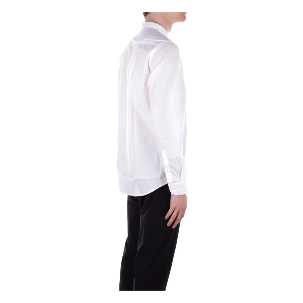 Emporio Armani Witte Button-Up Overhemd White Heren