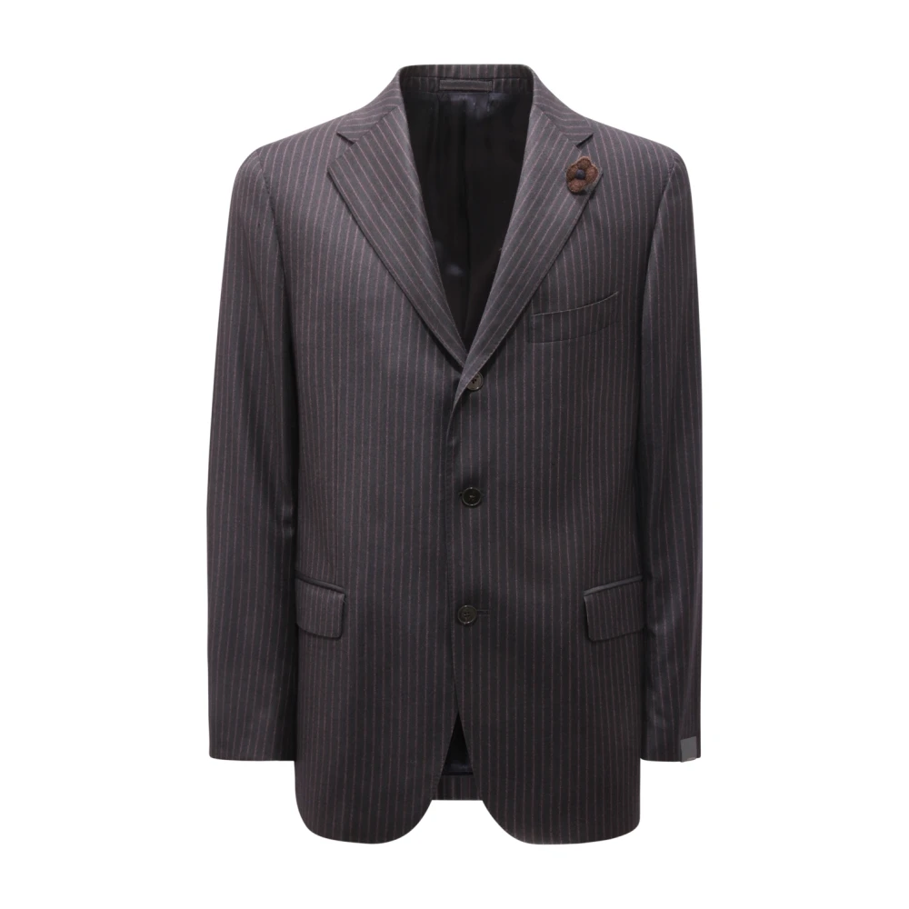Lardini Men's Blue Blazers, Xl, Wool Suit Made In Italy