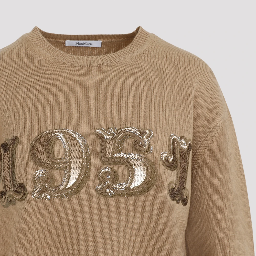 Max Mara Bruine Trui voor Vrouwen Aw24 Brown Dames