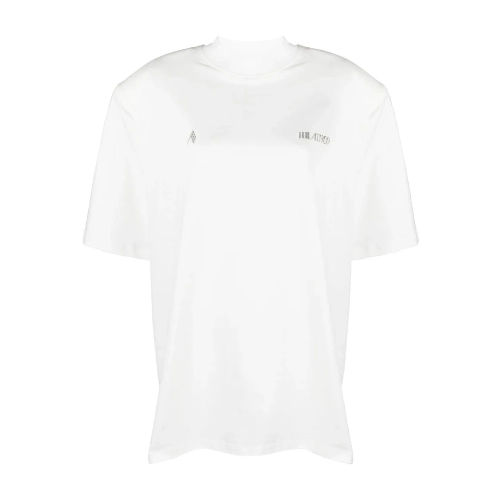 The Attico Witte Kilie T-Shirt White Dames