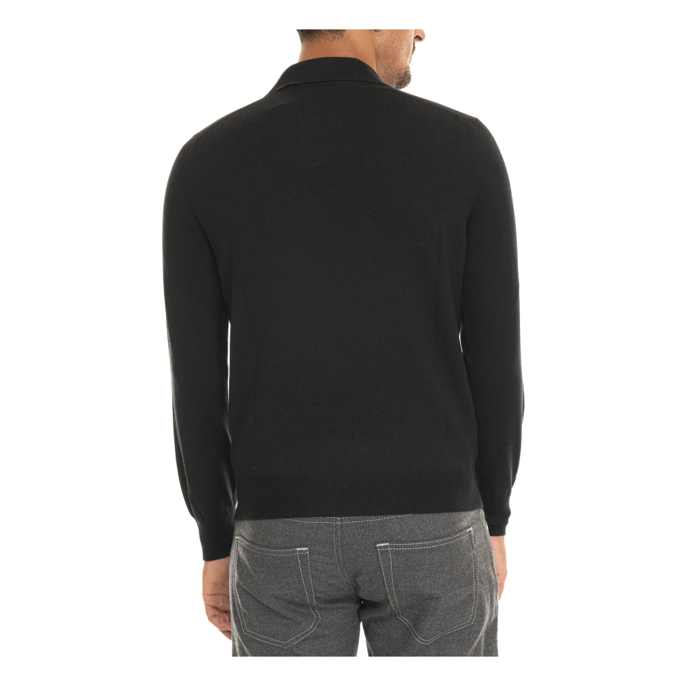 Gran Sasso Klassieke Polo Shirt voor Mannen Black Heren