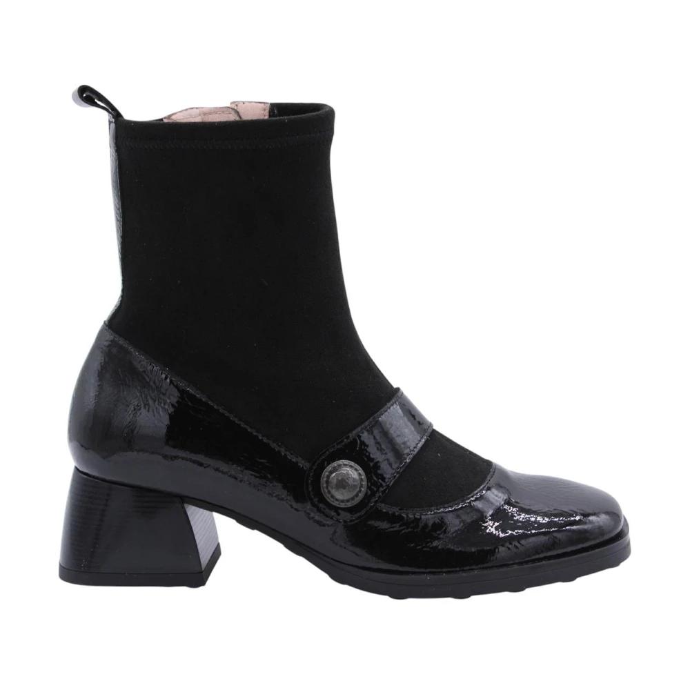 Hispanitas Black Heeled Boots, Female, 3 Uk, Burn Ankle Boots