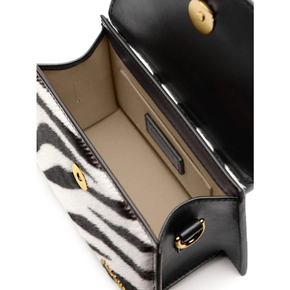 Jacquemus Zebra Print Leren Schoudertas Black Dames