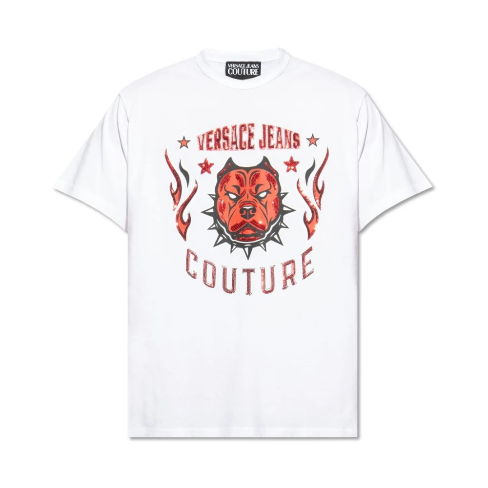 Versace Jeans Couture Men's White T-Shirts, M, T-Shirt