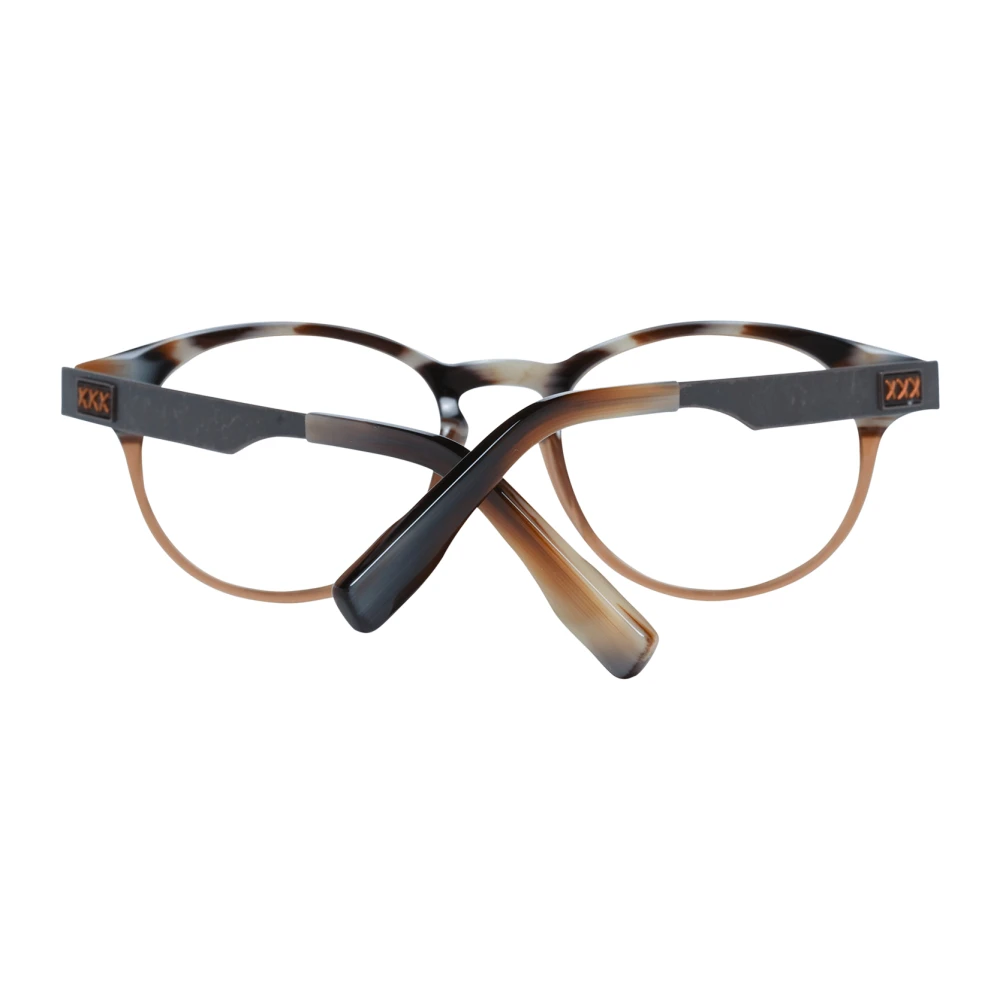 Ermenegildo Zegna Bruine ronde heren optische monturen Brown Heren