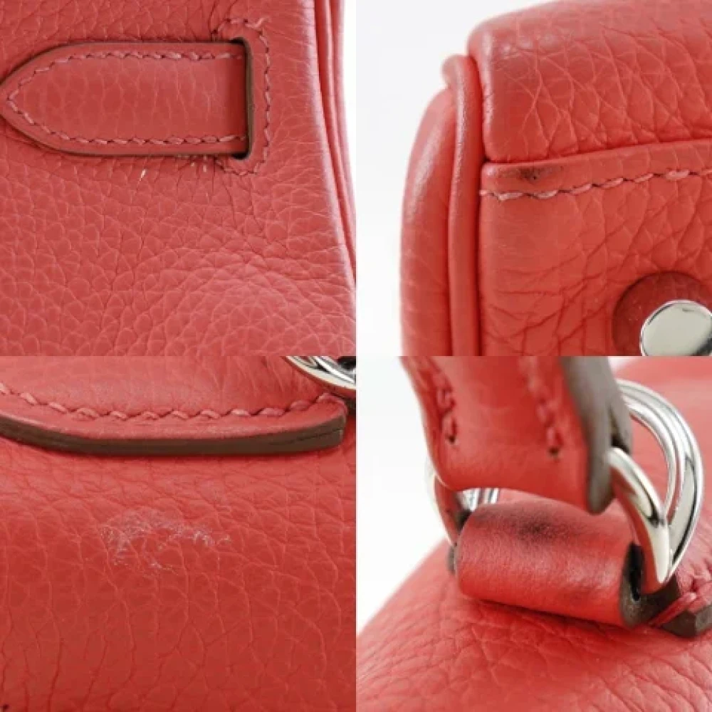 Hermès Vintage Pre-owned Fabric handbags Red Dames