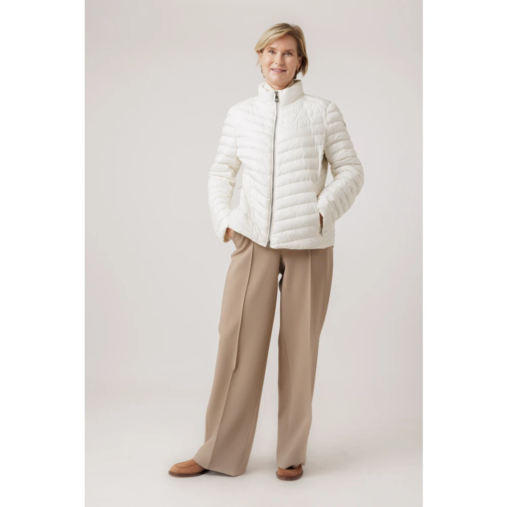 Fuchs Schmitt Dubbele Rits Kraag Jas White Dames