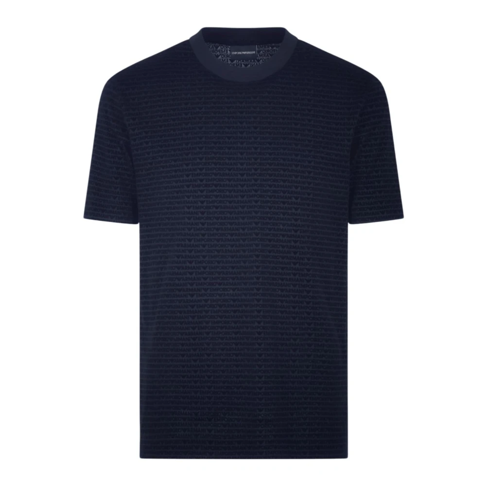 Emporio Armani Herren Blau Oberteile, Mgröße: