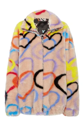 Eco Fur Jacket Heart