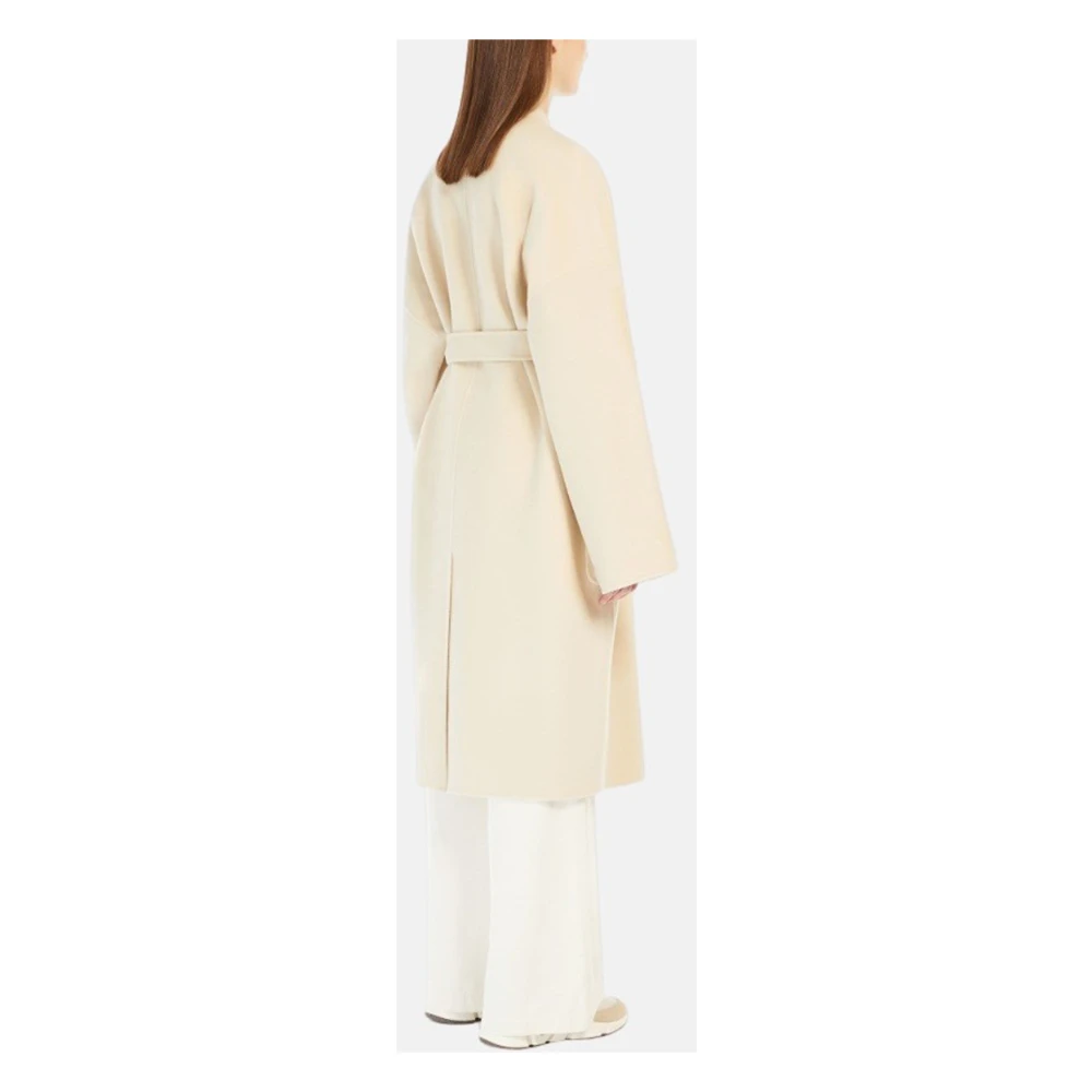 Max Mara Weekend Wikkeljas van zuivere wol Beige Dames