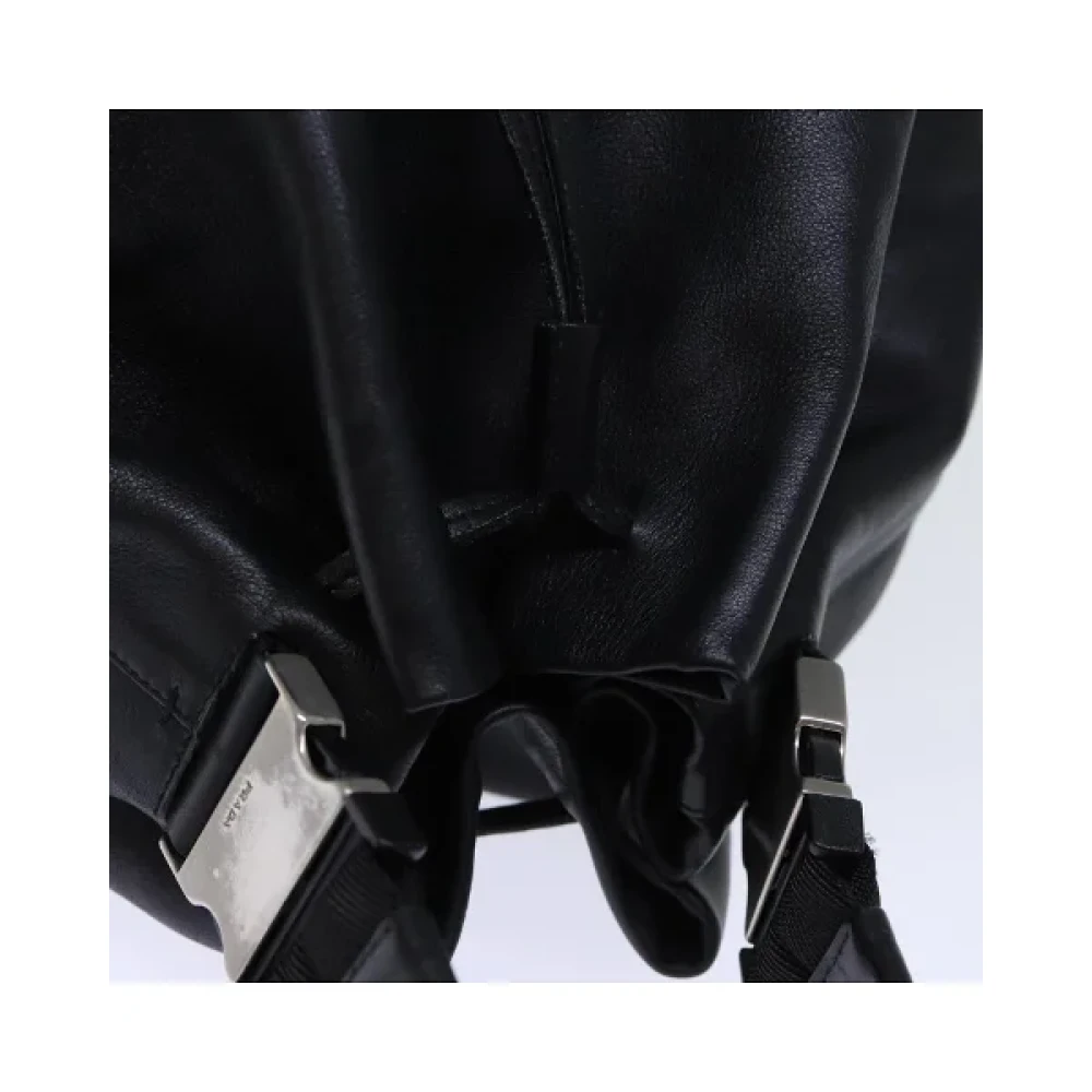 Prada Vintage Pre-owned Leather prada-bags Black Dames