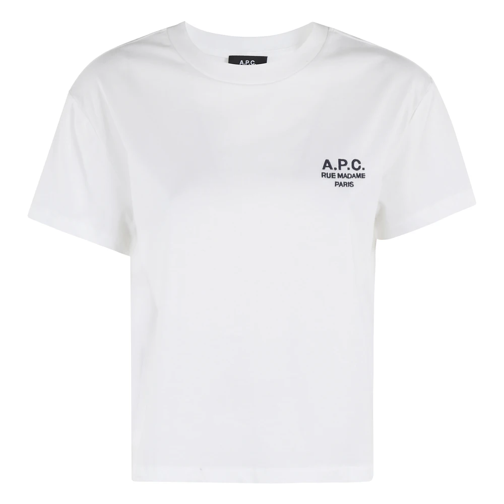 A.p.c. Boxy Rue Madame T-Shirt White Dames